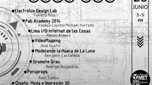 Conferencias OPEN LAB, 28 JUNIO 3pm Museo Metropolitano Lima