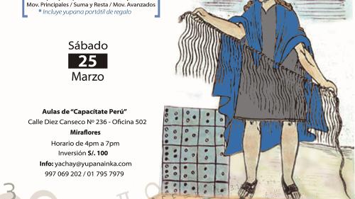Afiche Yupana Inka clase 25 marzob