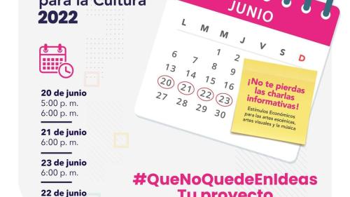 ¡Últimas charlas presenciales para postular a los estímulos económicos para las artes!