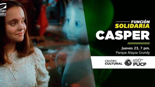 FUNCION SOLIDARIA DE "CINE EN TU PARQUE" presenta GASPER este jueves 23 de marzo a las 7:00 PM en San Isidro. INGRESO LIBRE