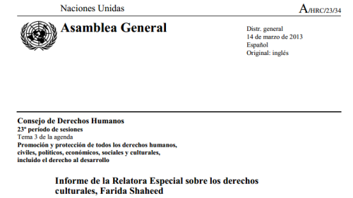 informe relatora