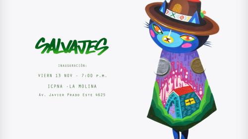 Inauguración:"Salvajes"  Muestra colectiva de arte urbano de bellasartinos Jimbo, Nemo y Peremese. Hoy Viernes 13 de noviembre