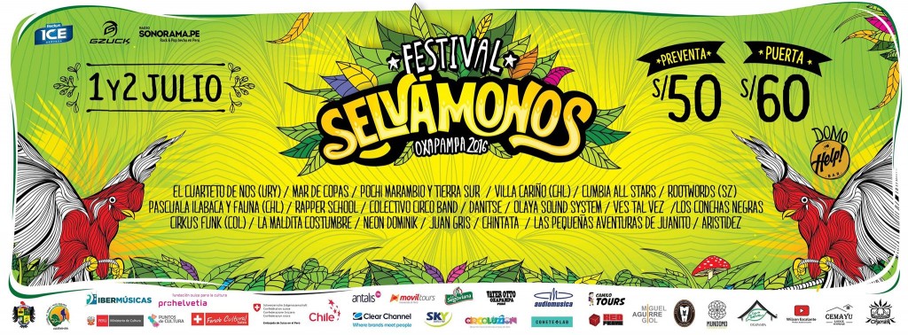 El 8vo Festival de Música y Artes de Oxapampa se dará a cabo los días 1 y 2 de Julio, en el Fundo Cemayú.