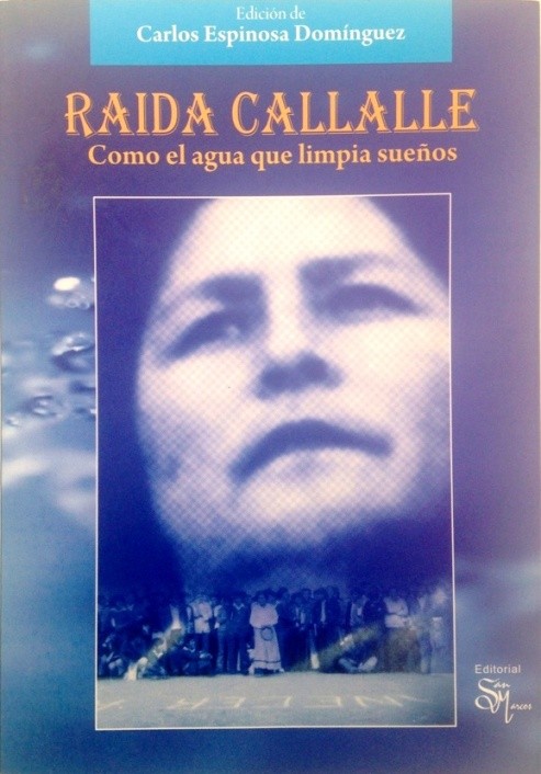 Portada del libro Raida Callalle: Como el agua que limpia sueños.