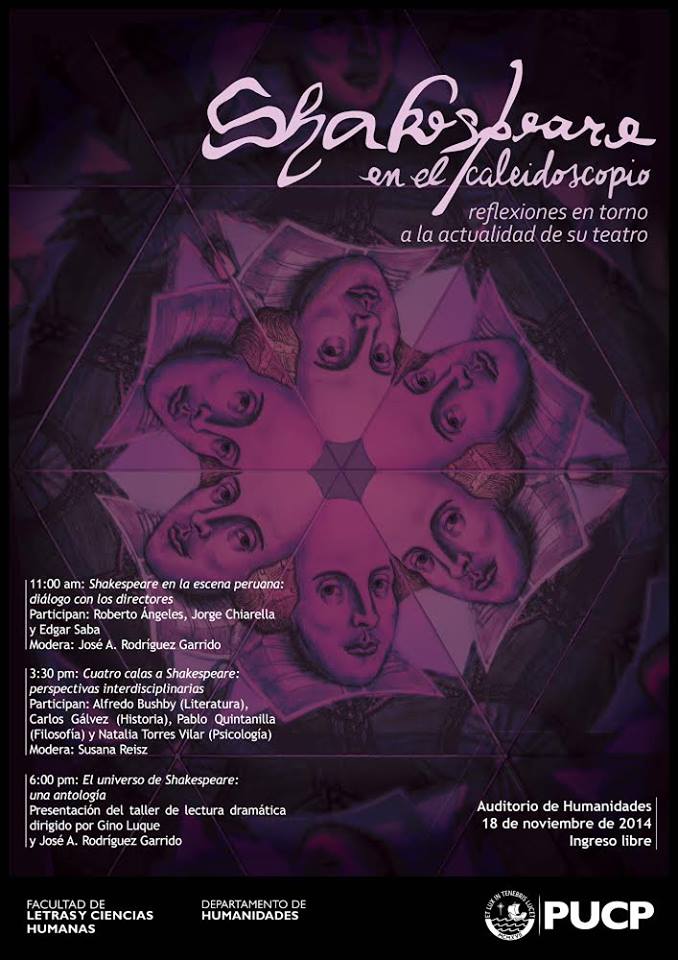 INFOARTES – Conversatorios “Shakespeare en el caleidoscopio. Reflexiones en torno a la actualidad de su teatro”. INFOARTES – Conversatorios “Shakespeare en el caleidoscopio. Reflexiones en torno a la actualidad de su teatro”.