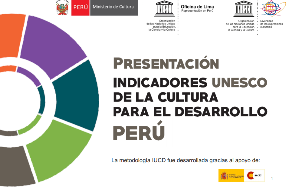 22 indicadores para reconocer el rol de la CULTURA en el Desarrollo del país