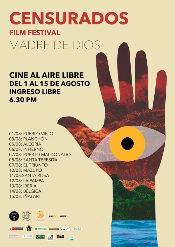 [FESTIVAL] Censurados Film Festival en Madre de Dios, del 1 al 15 de agosto.