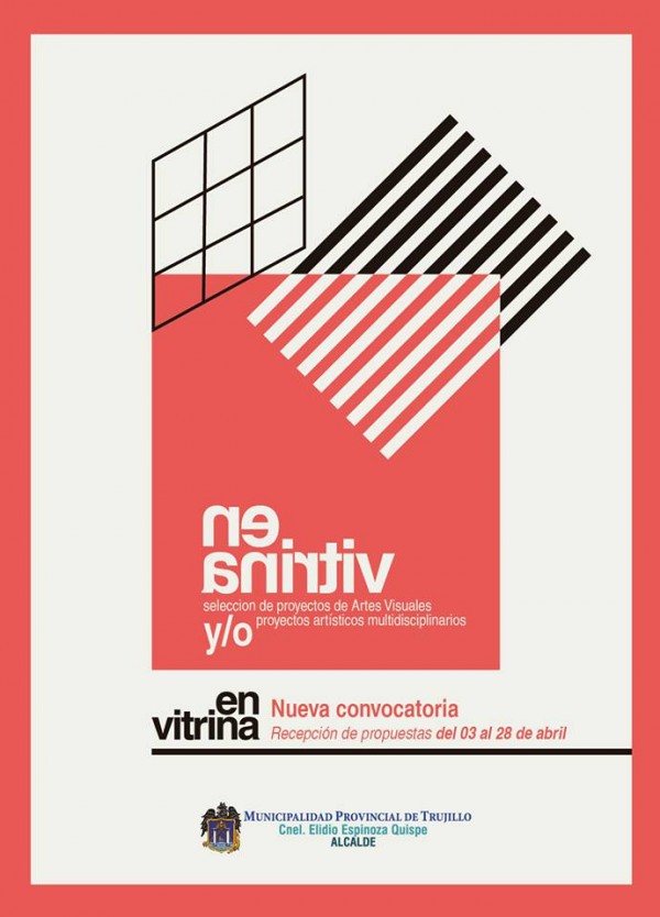 [CONVOCATORIA] La Subgerencia de Cultura de la Municipalidad Provincial de Trujillo abre la convocatoria para el programa de exposiciones “En vitrina”. Inscripciones hasta el 28 de abril.