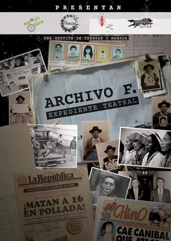 Manada Teatro y Trenzar presentan el proyecto escénico “Archivo F: Expediente Teatral”