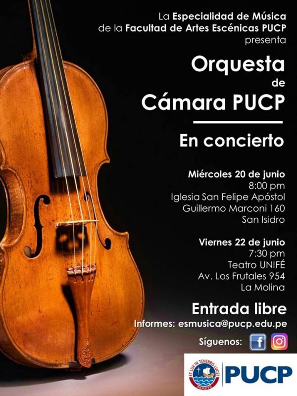 ORQUESTA DE CÁMARA PUCP EN CONCIERTO