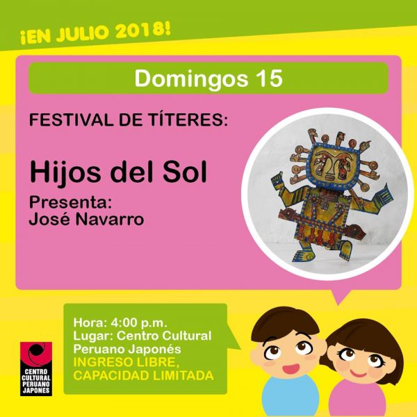 FESTIVAL DE TÍTERES EN EL CENTRO CULTURAL PERUANO JAPONÉS