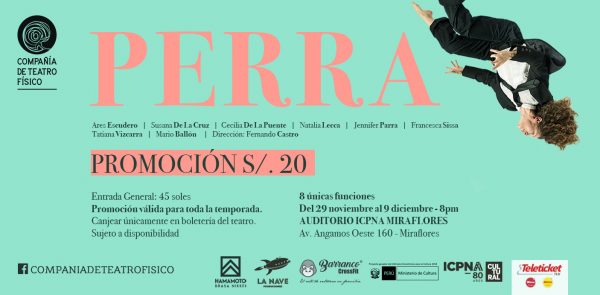 [NOTA DE PRENSA ] PROMOCIÓN OBRA TEATRO DE LA COMPAÑÍA “PERRA”