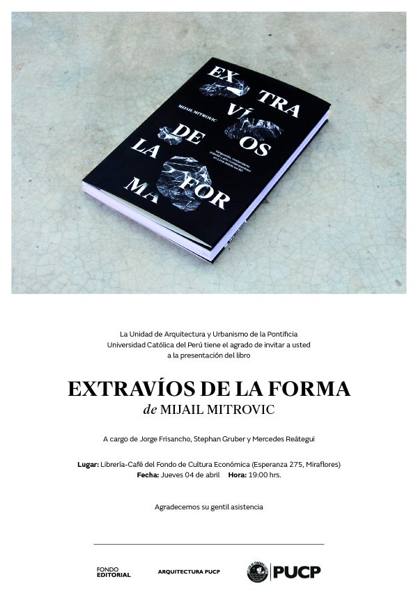 PRESENTACIÓN DEL LIBRO: EXTRAVÍOS DE LA FORMA DE MIJAIL MITROVIC