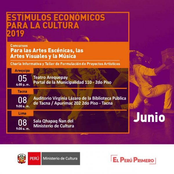 RECORDATORIO: Charla informativa y Taller de Formulación de Proyectos Artísticos