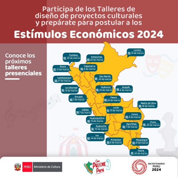 Talleres de diseño de proyectos culturales para postular a EEC 2024